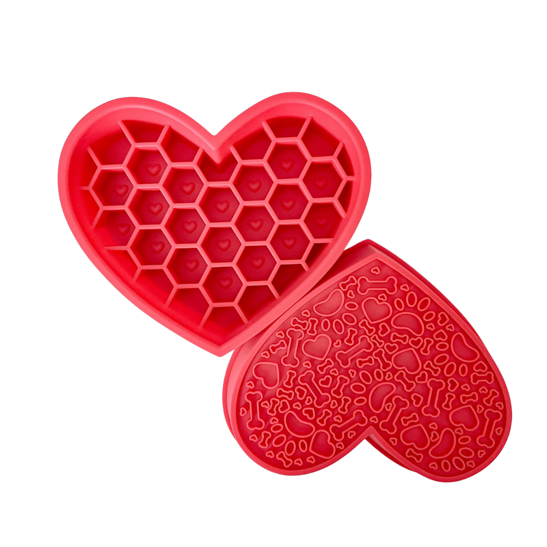 Honeycomb Heart Slow Feeder