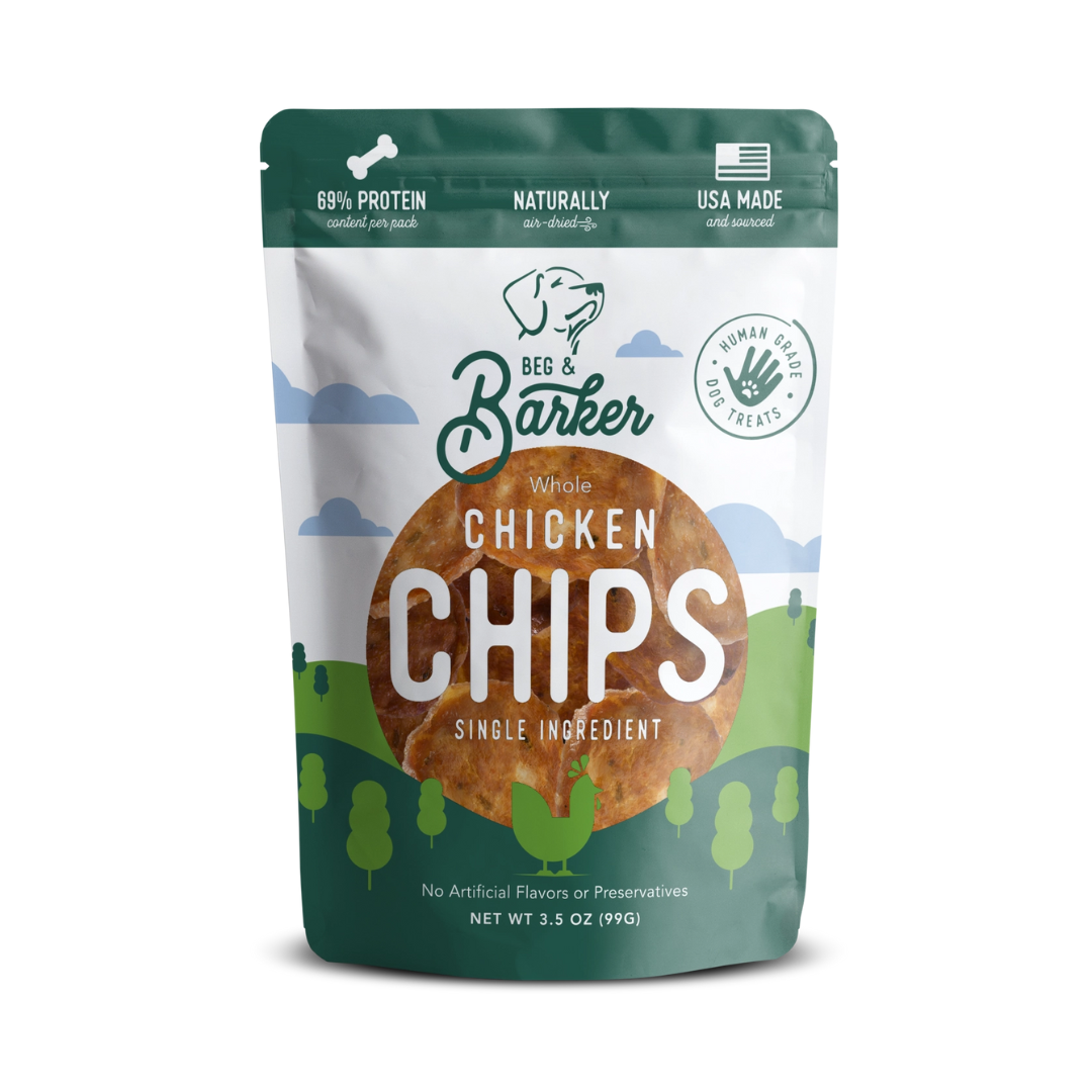 Single Ingredient Chicken Chips For Dogs 3.5oz