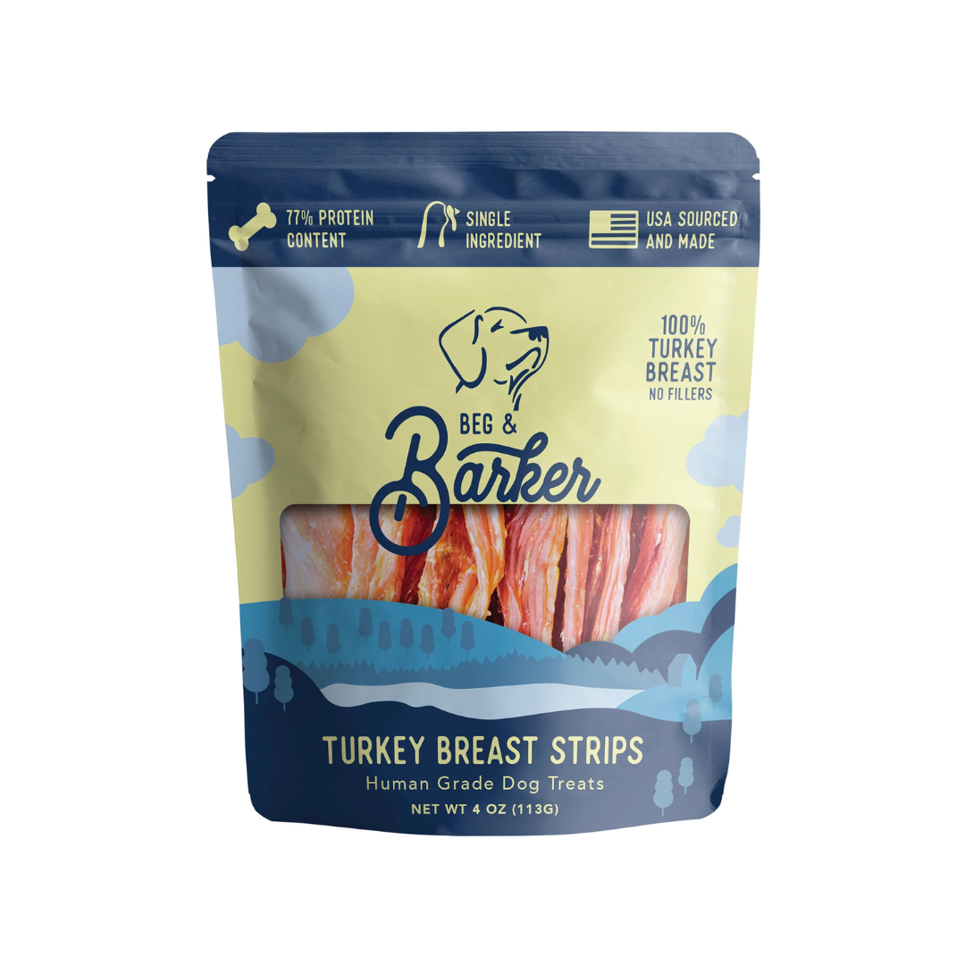 Turkey Breast Jerky Treats For Dogs 4oz