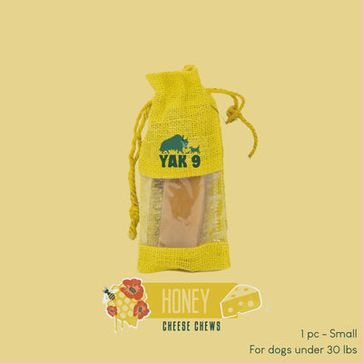 Yak 9 Cheese Chews for Dogs S-Honey