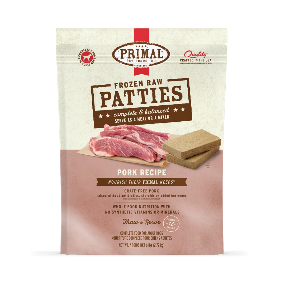 Primal Raw Dog Nuggets Pork 3lb