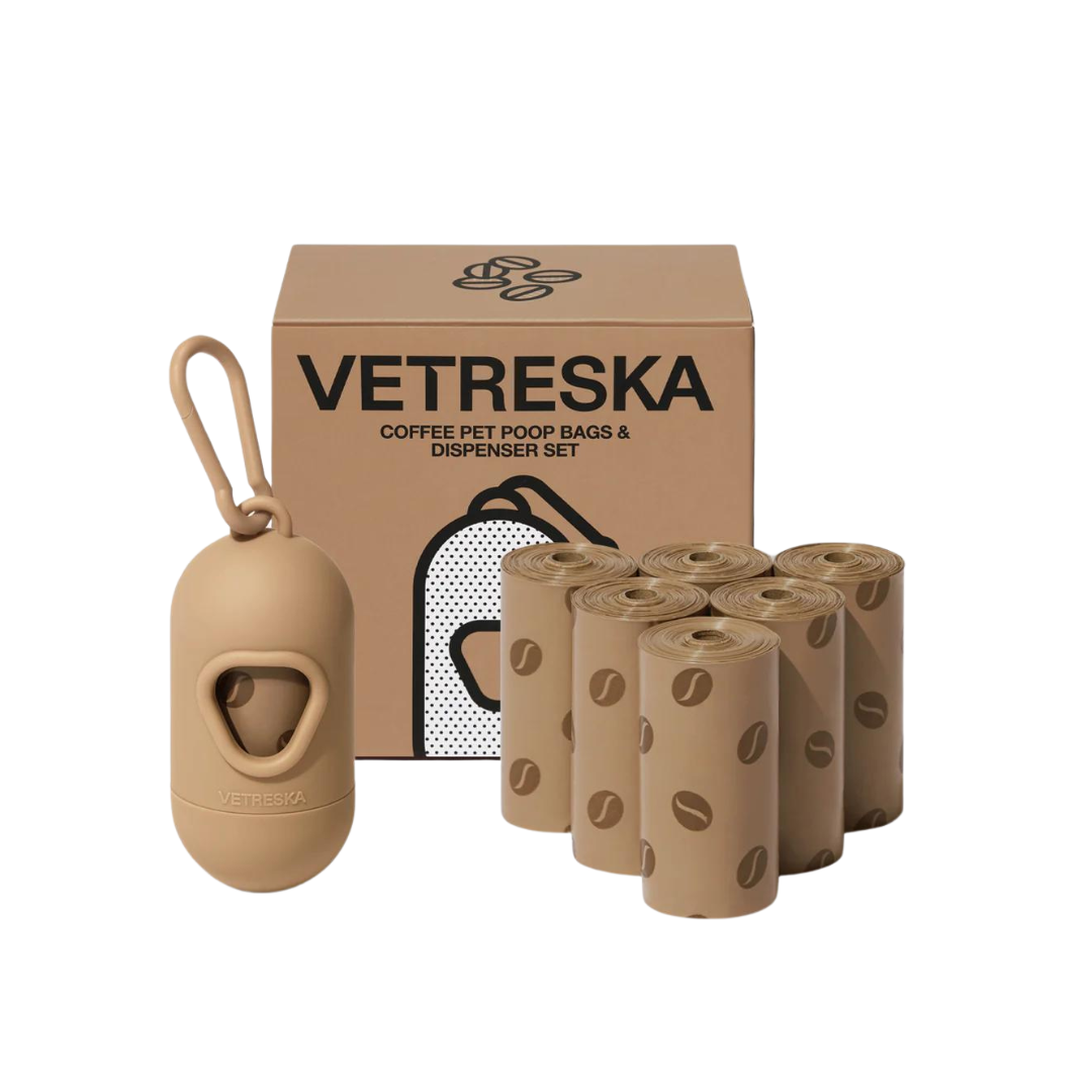 Pet Poop Bags with Dispenser Set
