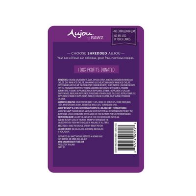 Rawz Cat Aujou Chicken Breast & Duck 2.46oz