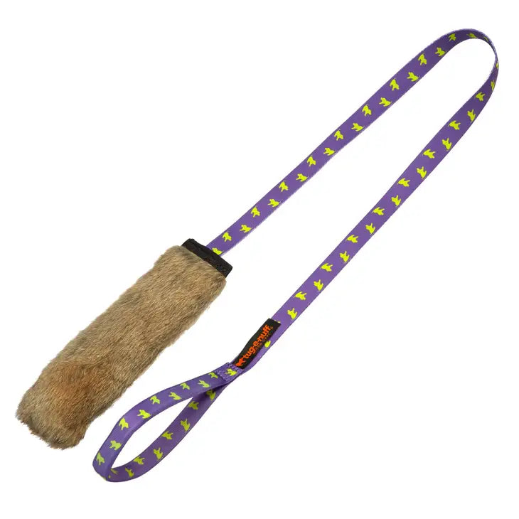 Tug E Nuff Rabbit Skin Squeaky Chaser