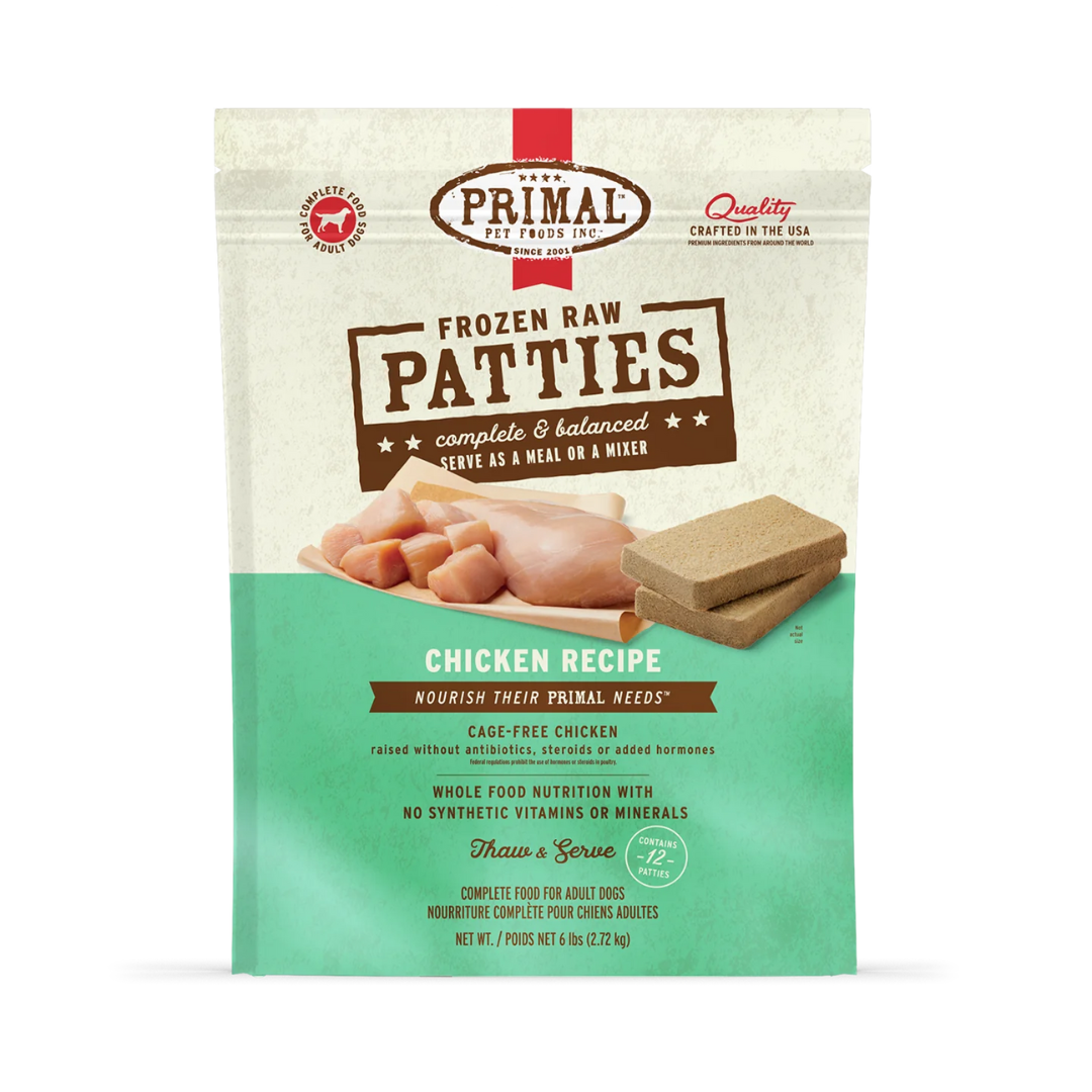Primal Raw Dog Nuggets Chicken 3lb