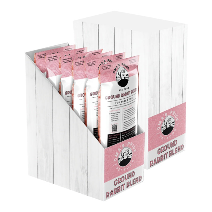 OMA'S Frozen Raw Ground Rabbit Blend-1lb