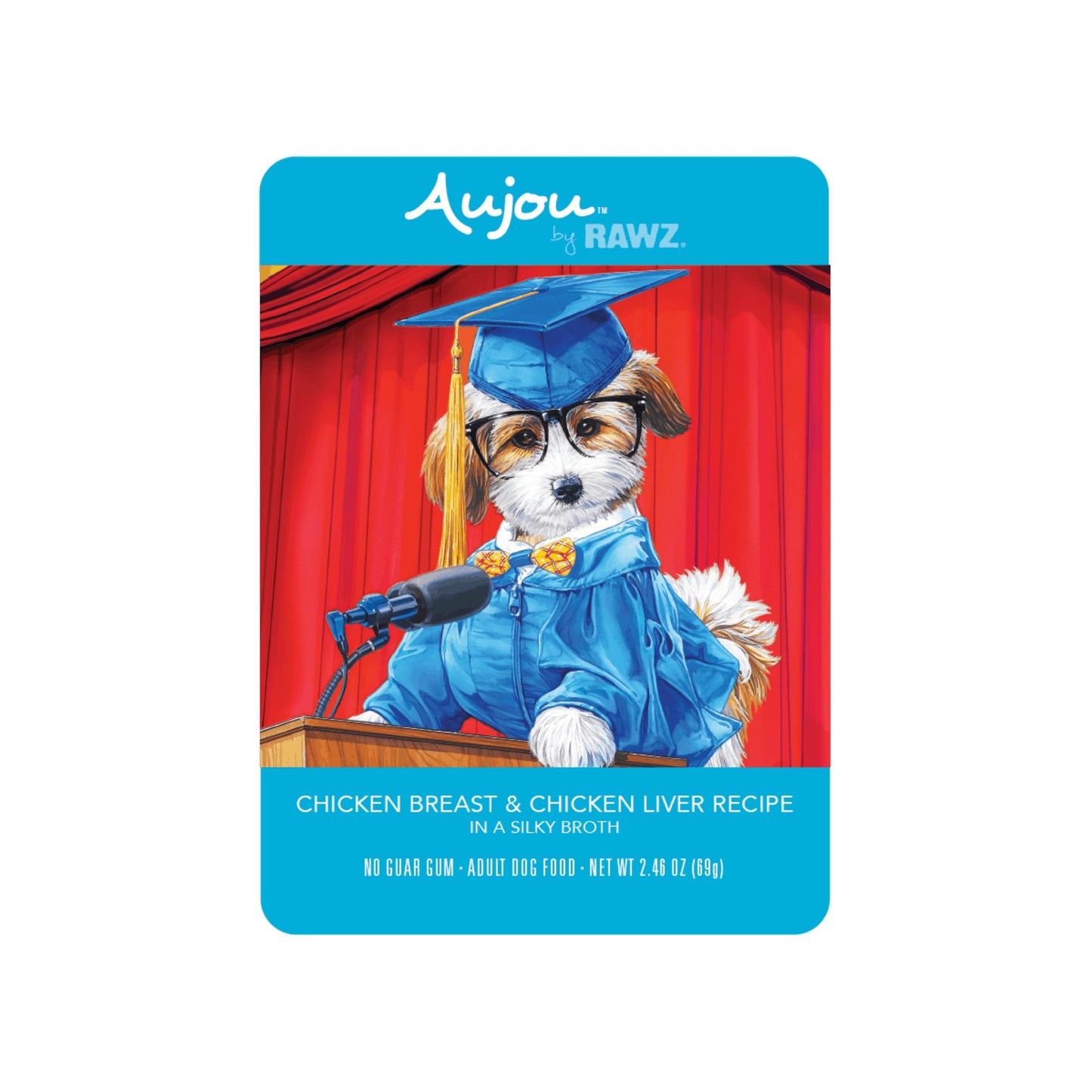 Rawz Dog Aujou Chicken Breast&Chicken Liver 2.46oz