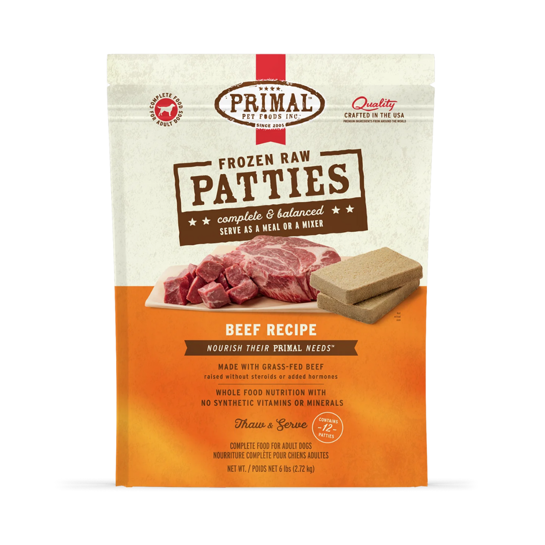 Primal Raw Dog Nuggets Beef 3lb