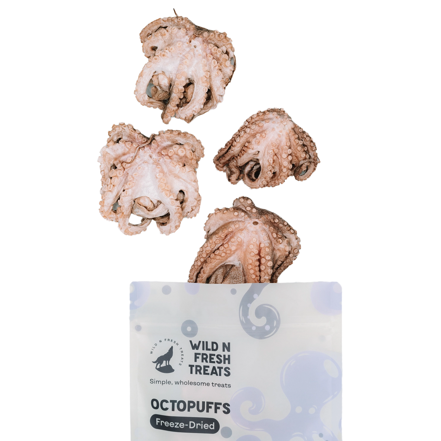 Wild n Fresh Treats Freeze-Dried Octopuffs-1.5oz