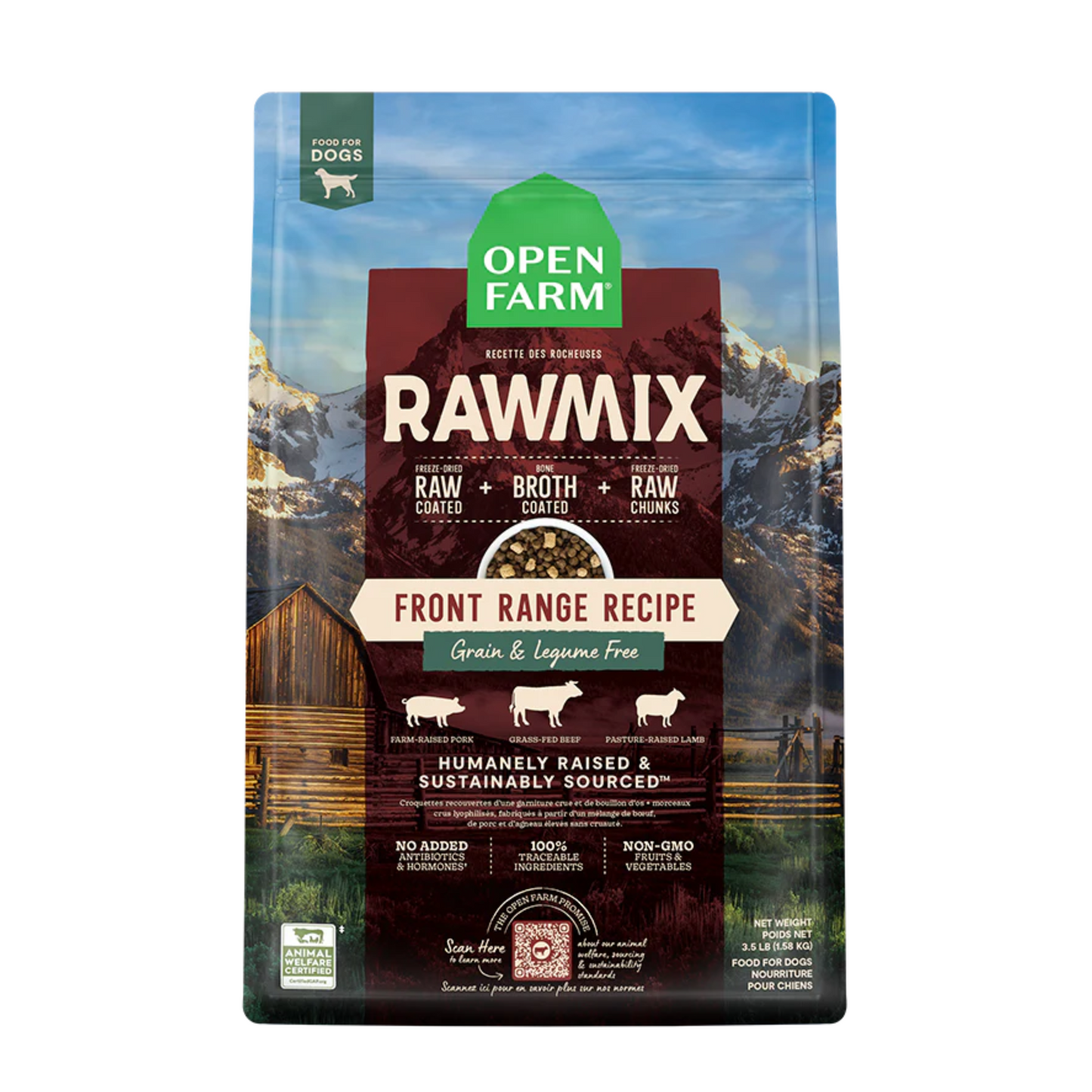 Open Farm Front Range Grain-Free RawMix for Dogs