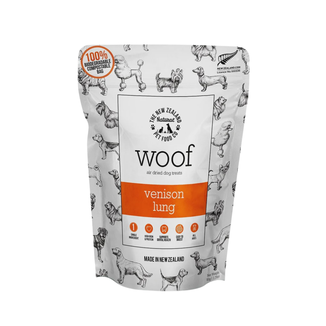Woof AD Venison Lung Treats 1.76oz