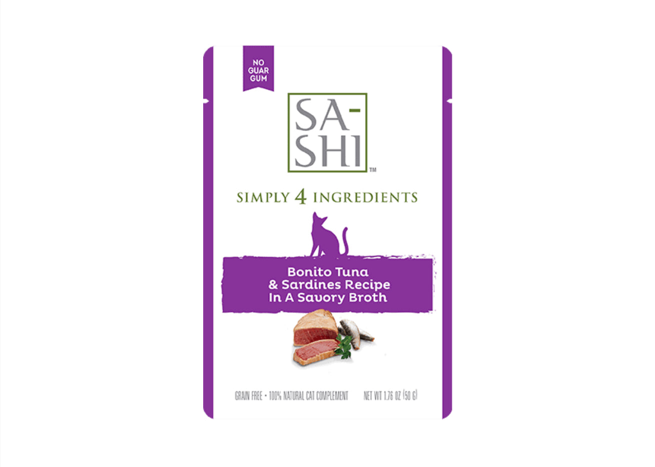 Rawz Cat Sa-Shi Aku Tuna&Sardines 1.76oz