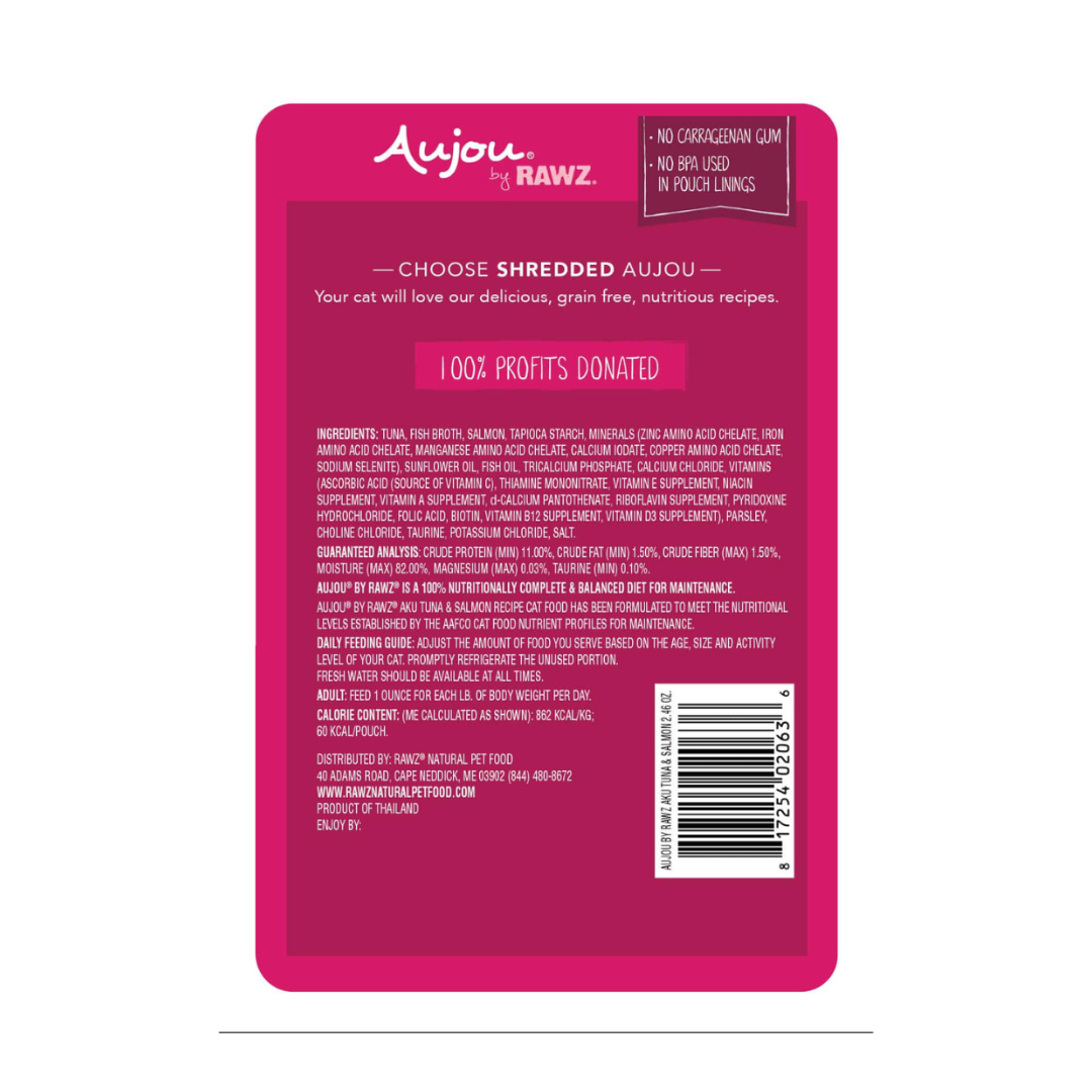 Rawz Cat Aujou Aku Tuna & Salmon 2.46oz
