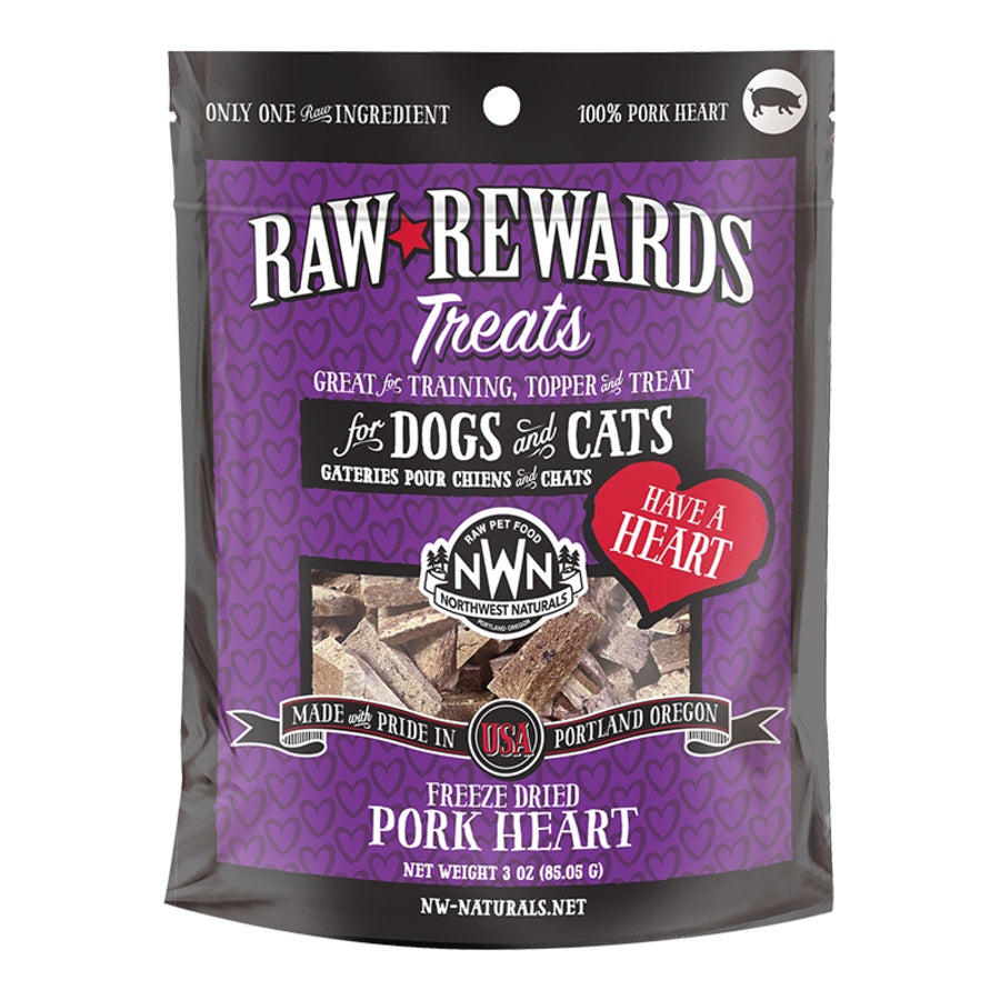 Northwest Naturals Freeze-Dried Pork Hearts 3oz