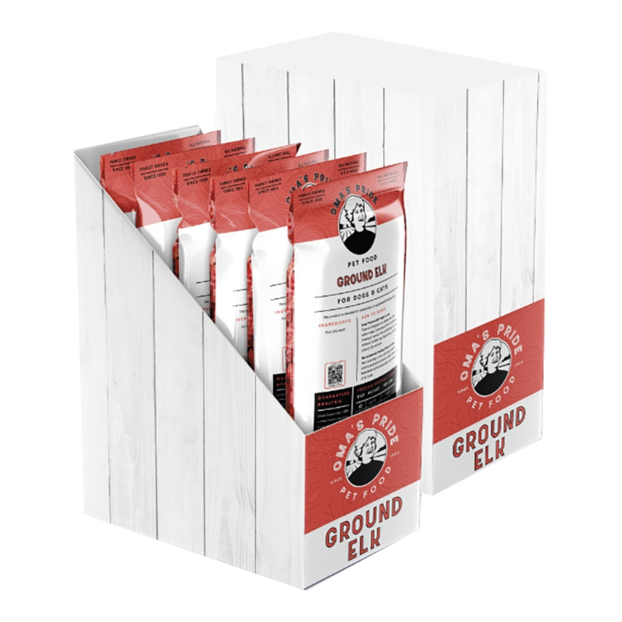 Oma's Dog Cat Frz Ground Elk 1lb