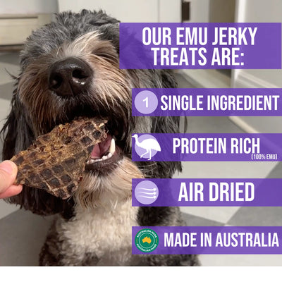 Doug's Dog Emu Jerky For Dogs 8oz