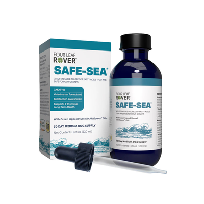 Four Leaf Rover Safe-Sea - Green Lipped Mussel Oil For Dogs 4oz