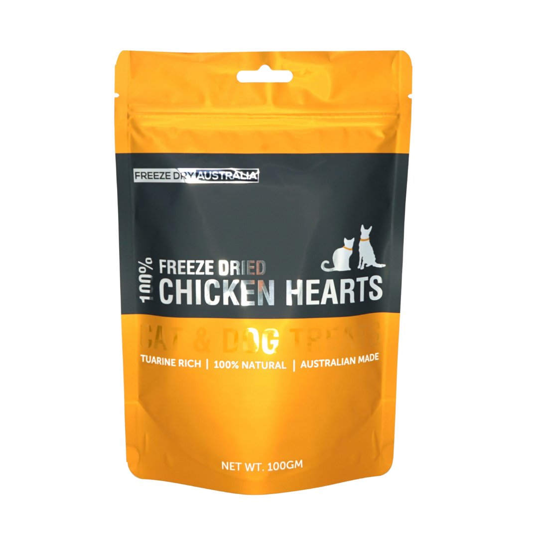 Freeze Dry Australia Chicken Hearts 100g