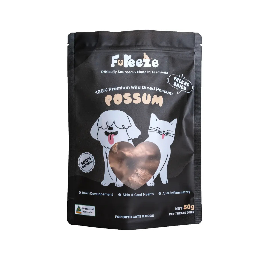 Fureeze Freeze Dried Diced Possum 50g