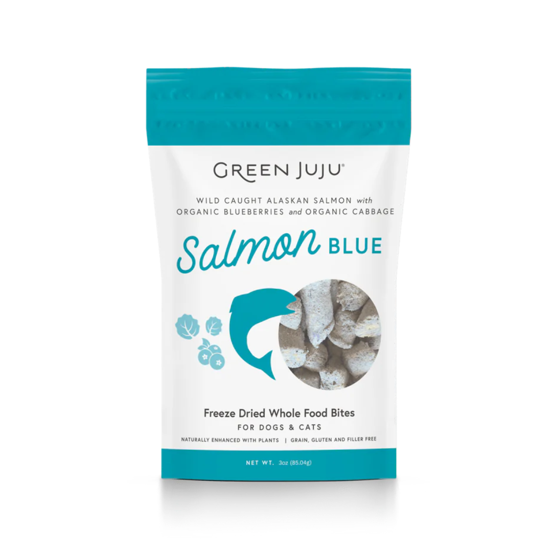 Green JuJu Salmon Blue Whole Food Bites Pack 3oz