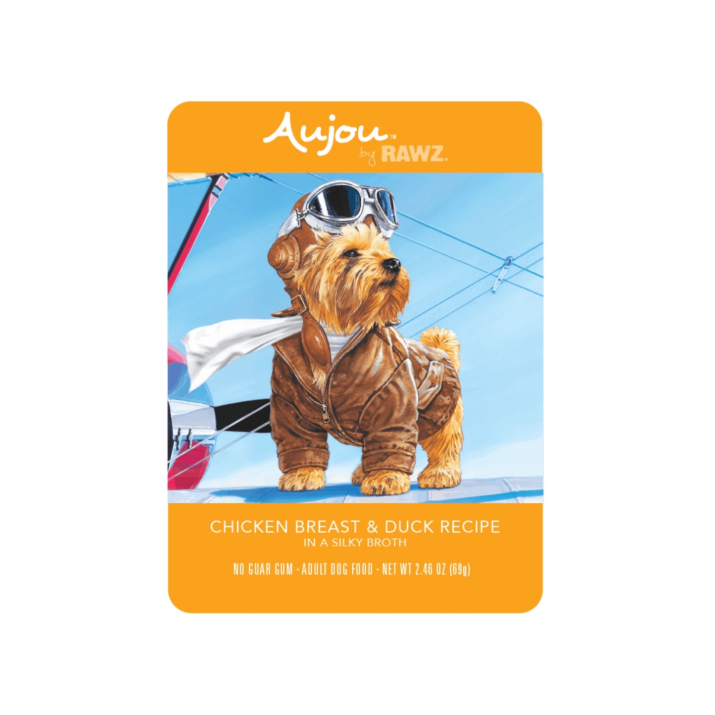 Rawz Dog Aujou Chicken Breast&Duck 2.46oz