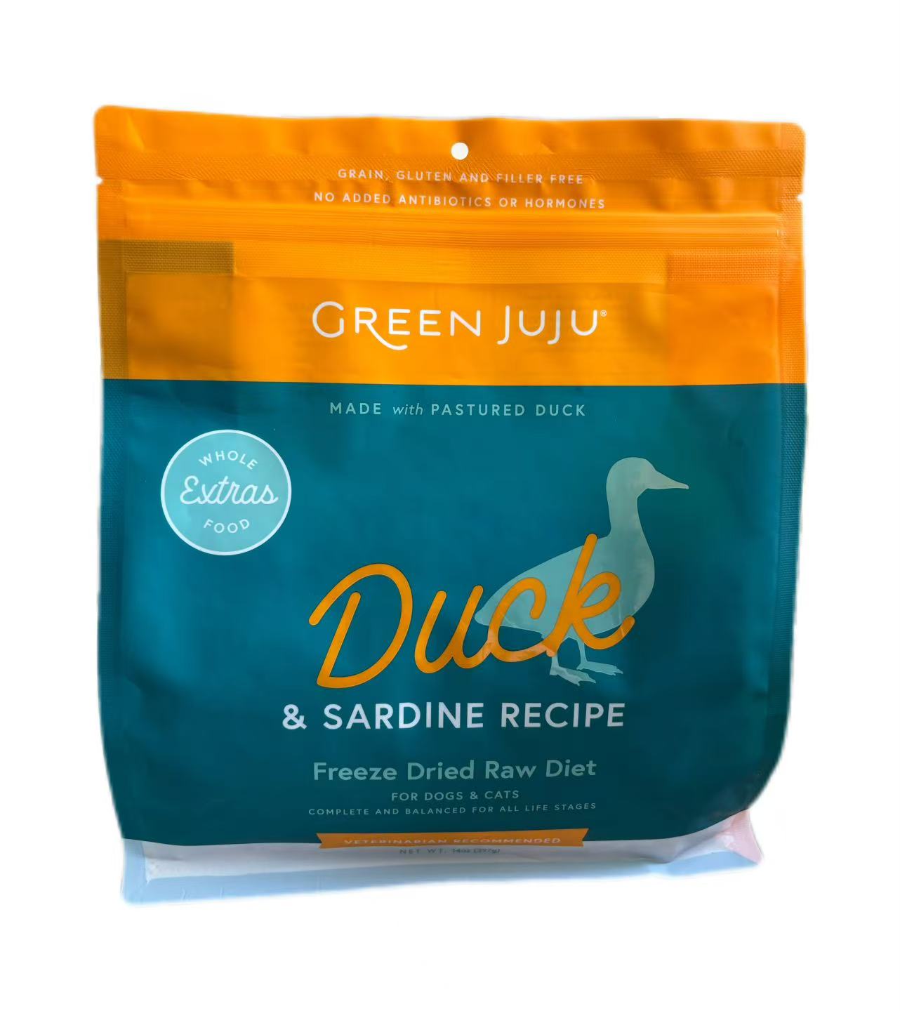 Green JuJu Duck&Sardine Recipe For Dogs and Cats n14oz