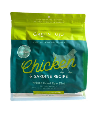 Green JuJu Chicken&Sardine Recipe For Dogs and Cats n14oz