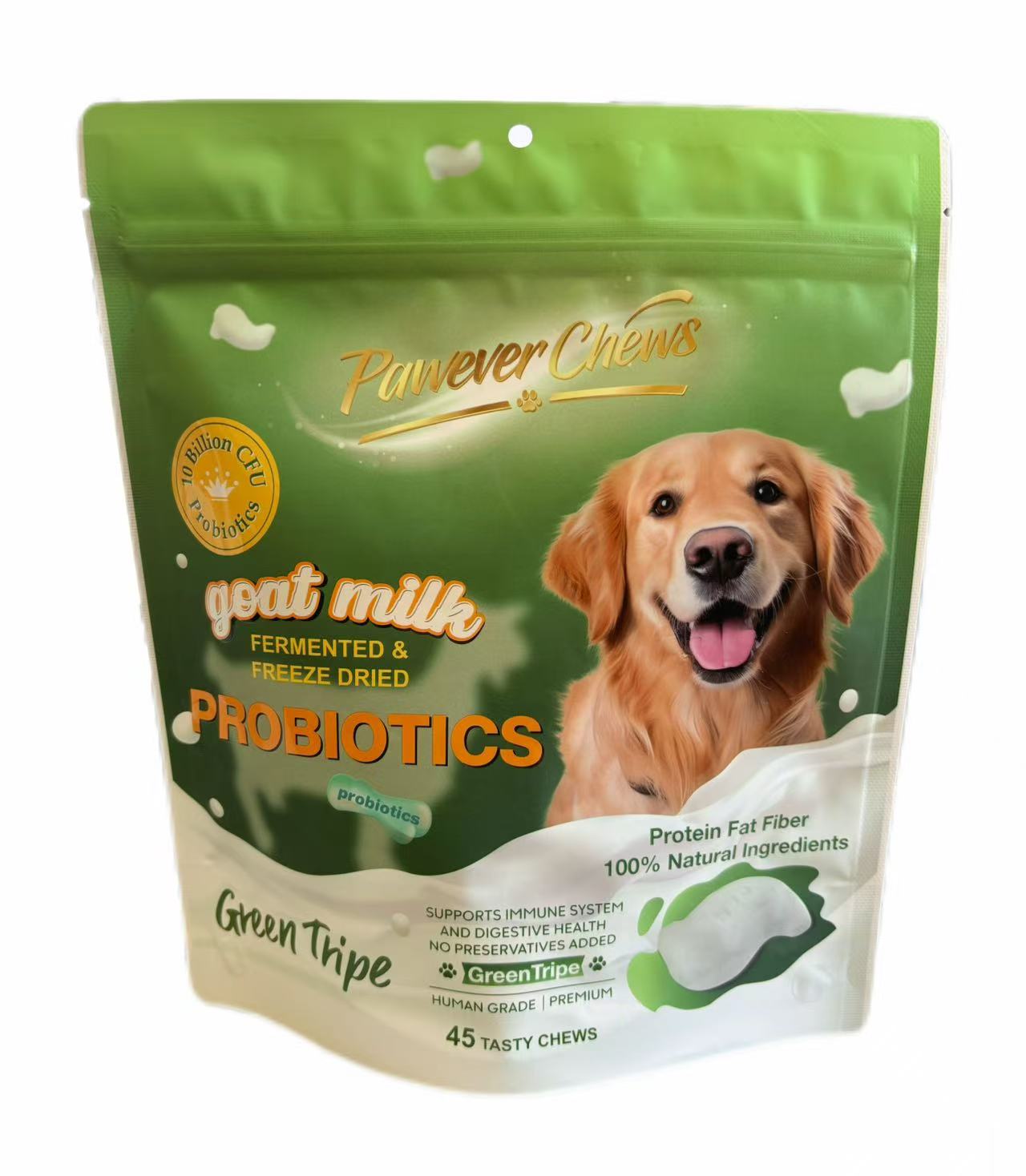 Pawever Chews Goat Milk Fermented&Freeze Dried Probiotics