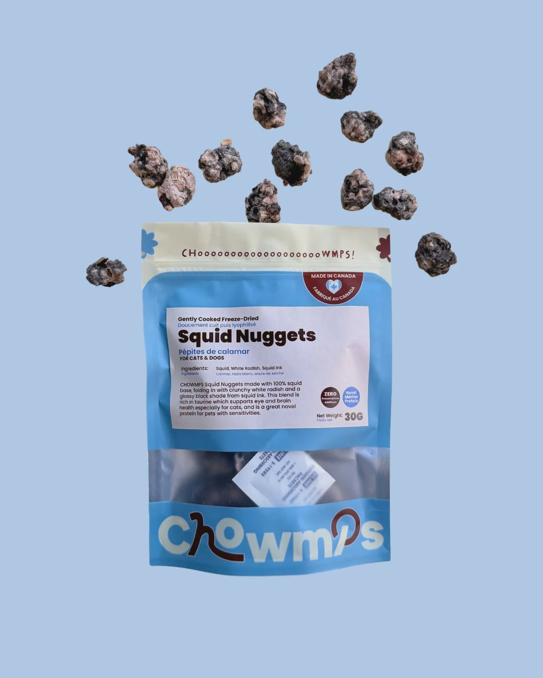 Furrytales Pet Freeze Dried Squid Nuggets 30g
