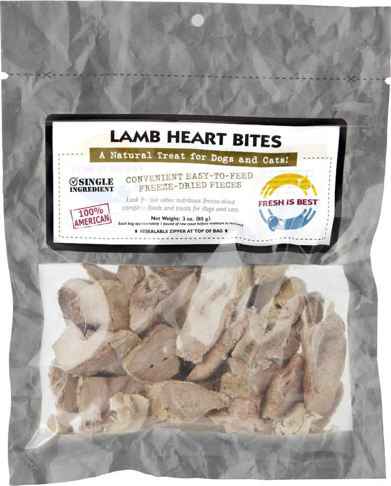 Fresh Is Beat Freeze Dried Lamb Hearts 3oz