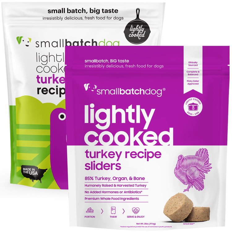 SmallBatch Dog Lightly Cooked Turkey Frozen-2lb