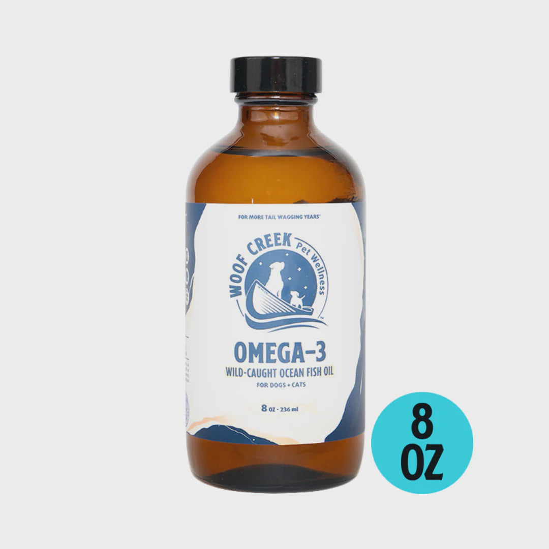 WoofCeek Omega-3 Ocean Fish Oil for Dogs + Cats 8oz