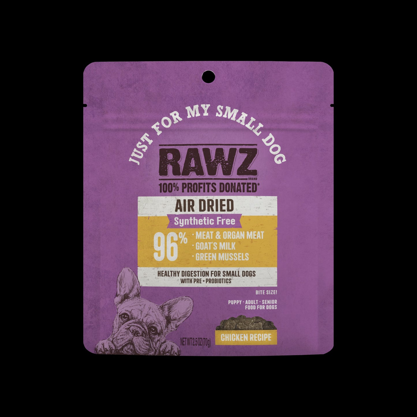 Rawz Air Dried "Just For My Small Dog" Chicken Recipe 2.5oz