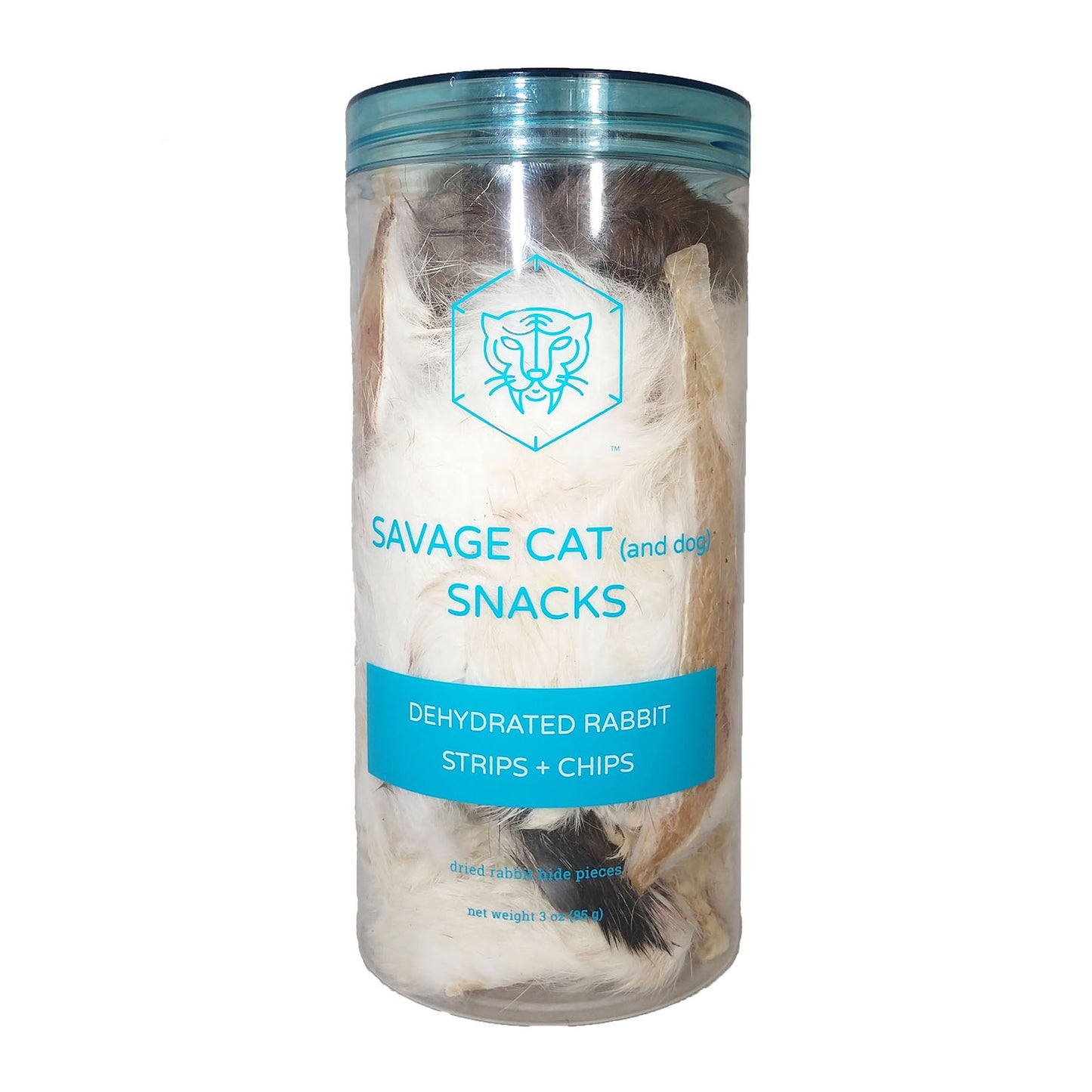 Savage Cat Dehydrated Rabbit Strips + Chips 3oz