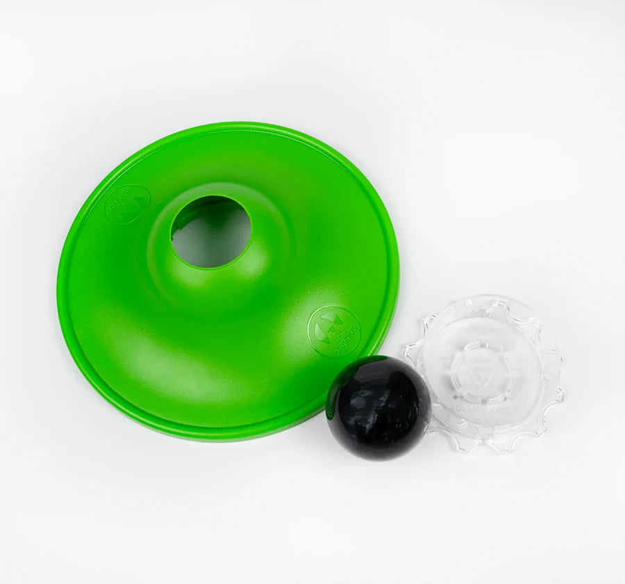 Stashios Soothing Saucer Dog Toy-Green