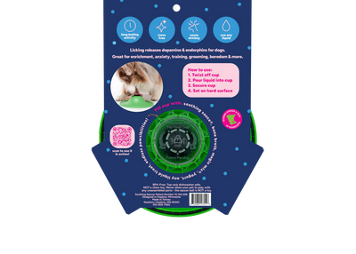 Stashios Soothing Saucer Dog Toy-Green