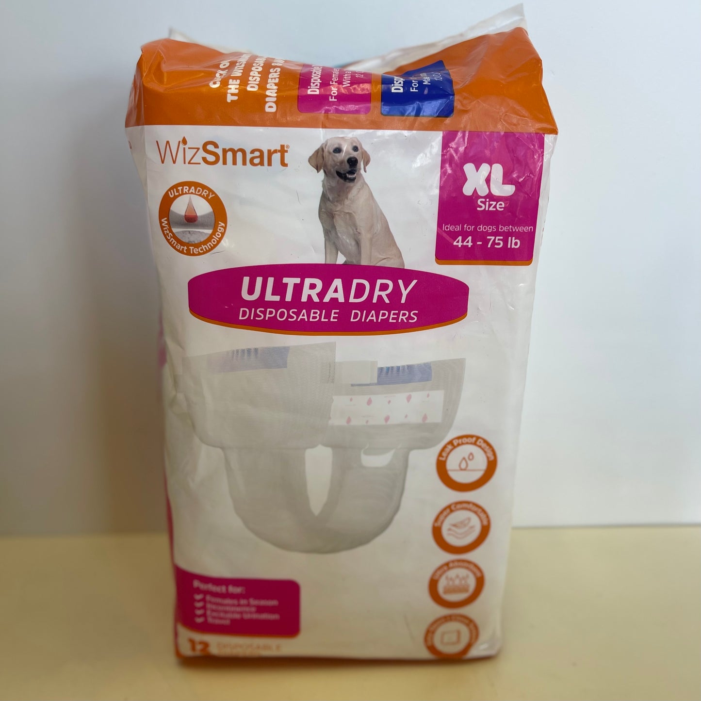 WizSmart Ultradry Disposable Diapers 12CT