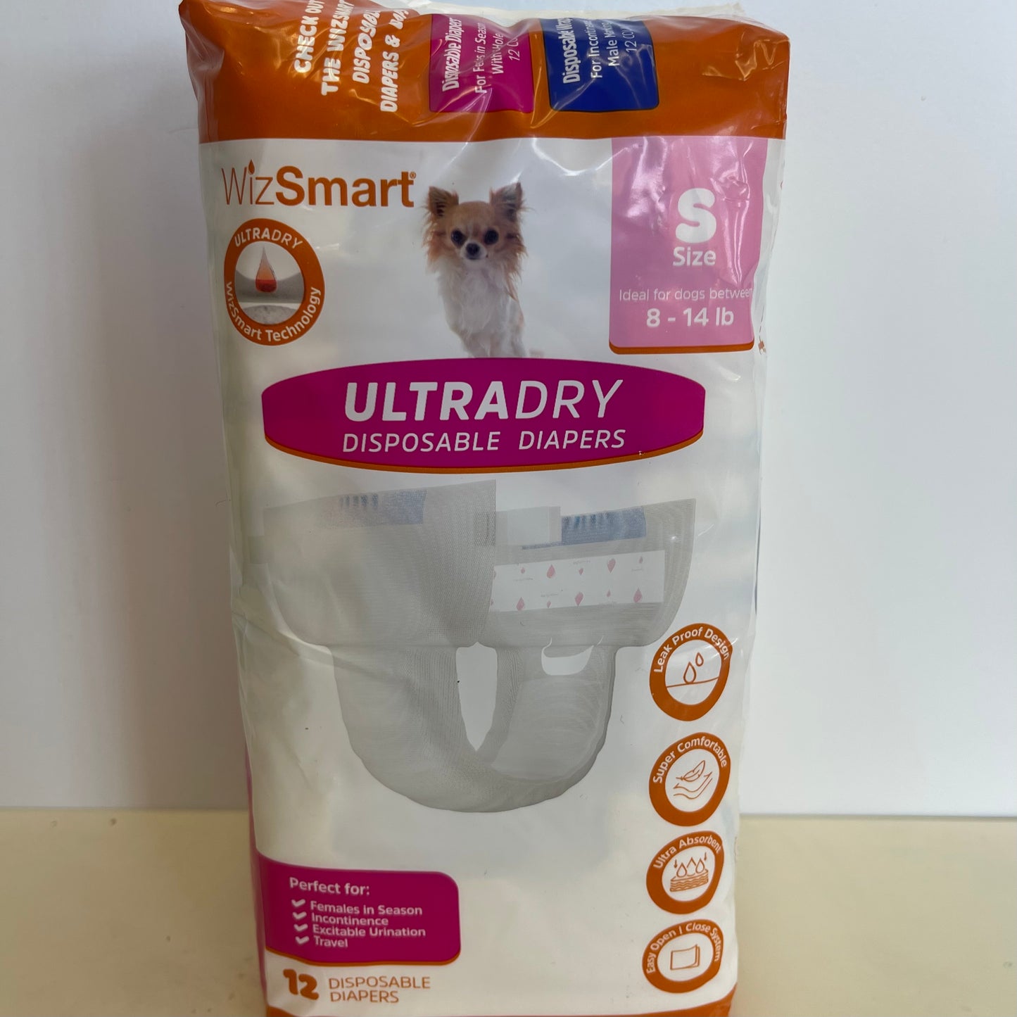WizSmart Ultradry Disposable Diapers 12CT