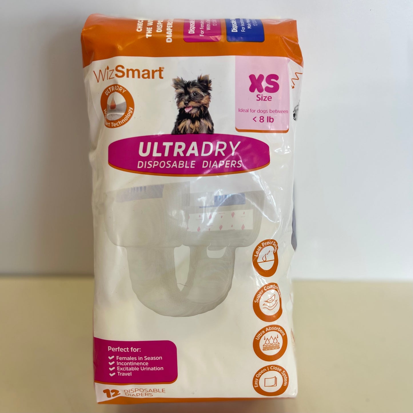 WizSmart Ultradry Disposable Diapers 12CT