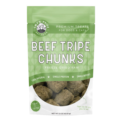Oma's Pride Beef Tripe Chunks 1.5oz