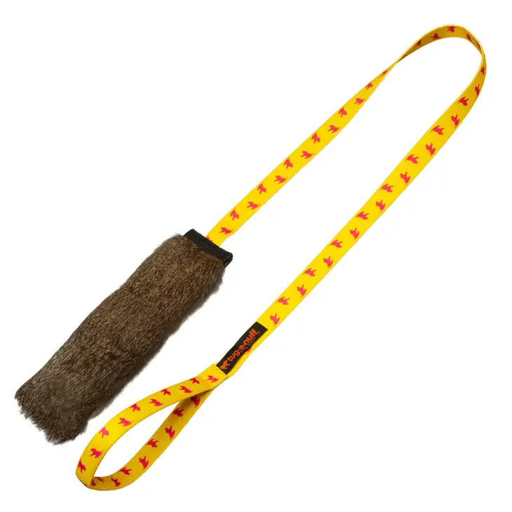 Tug E Nuff Rabbit Skin Squeaky Chaser