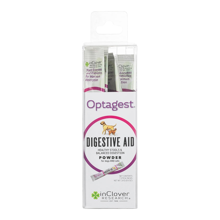 InClover Plant Based Prebiotics & Digestive Enzymes for Dogs & Cats, Travel Sticks 1CT