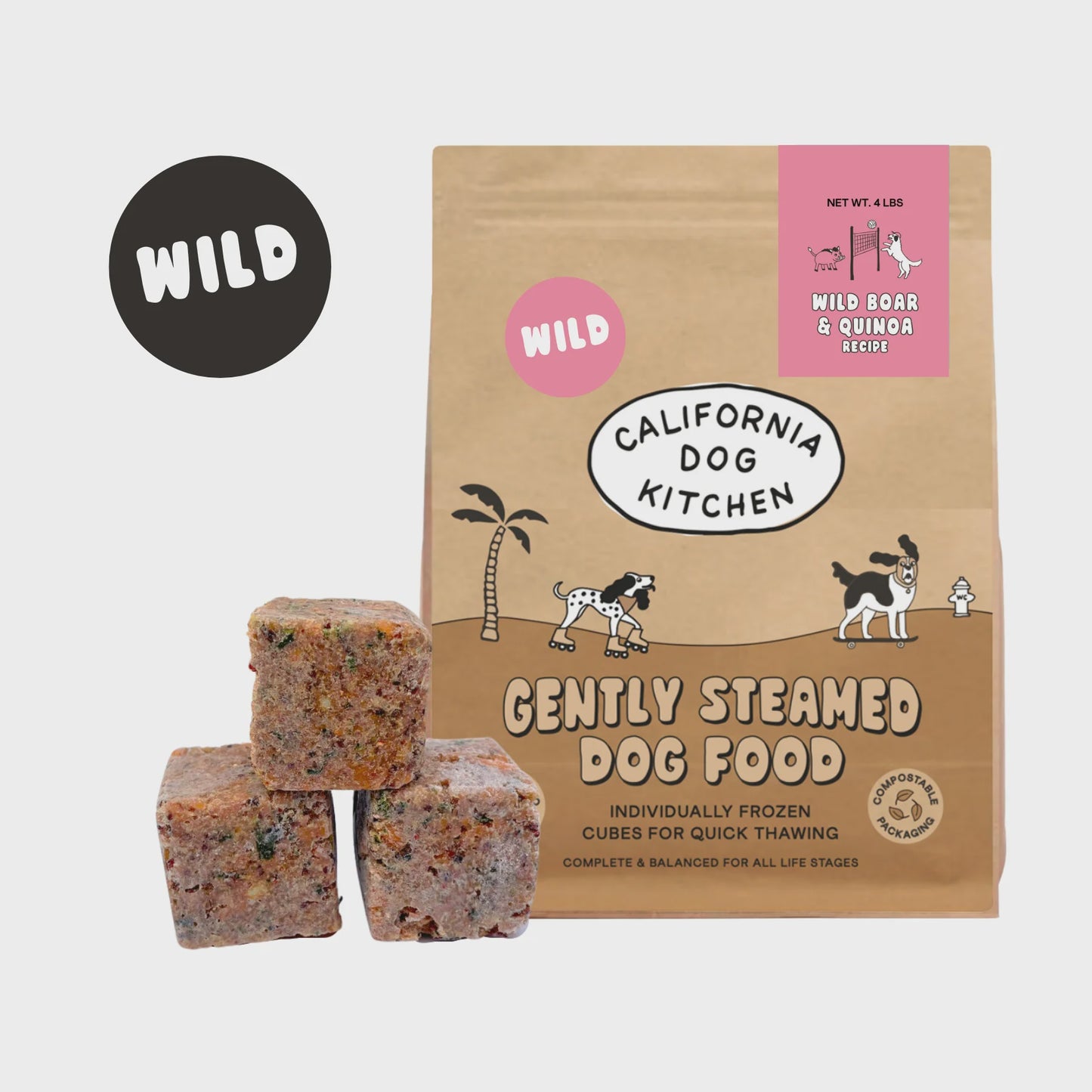 California Dog Kitchen Wild Boar & Quinoa Recipe 4lb