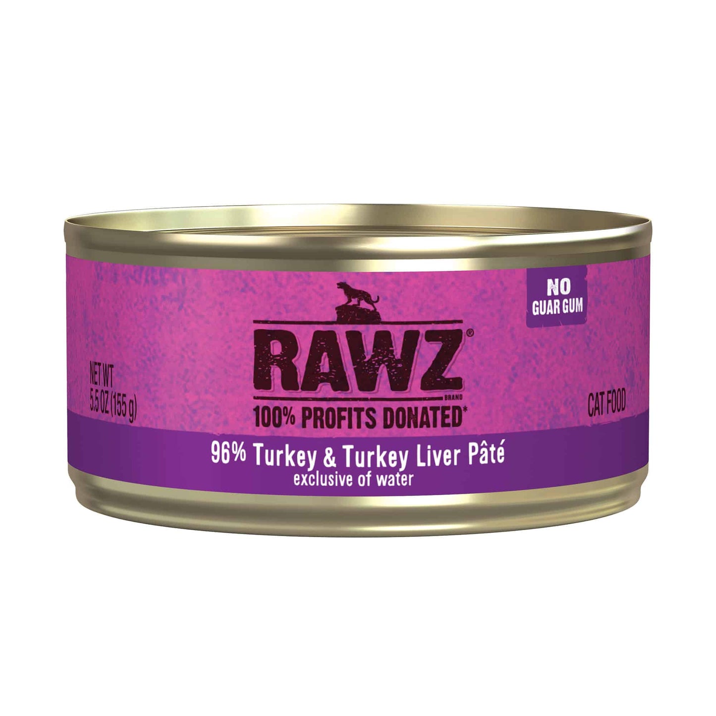 Rawz Cat Can Pate Turkey&Turkey Liver 3oz