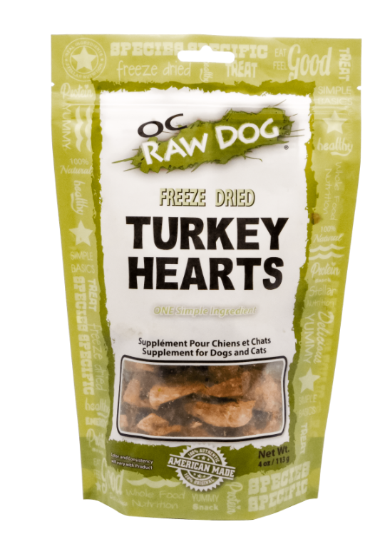 OC Raw Turkey Hearts 4oz