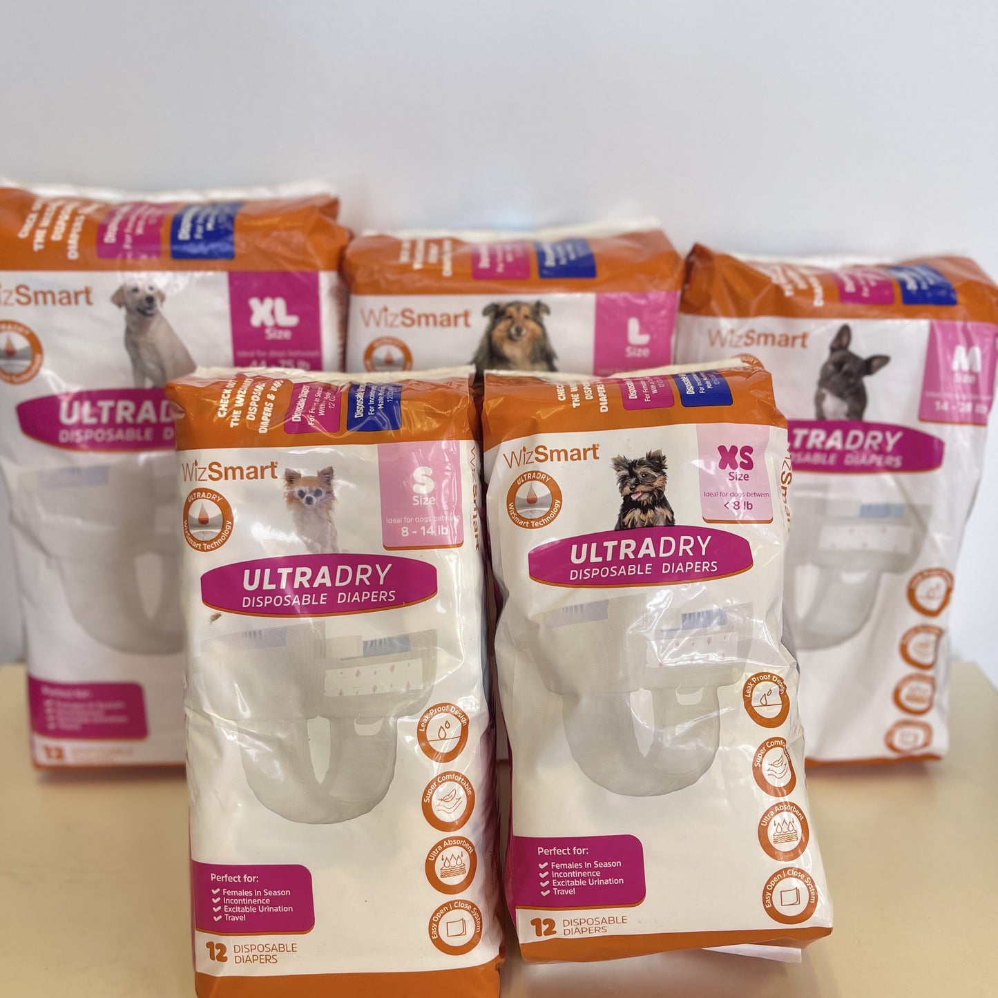WizSmart Ultradry Disposable Diapers 12CT