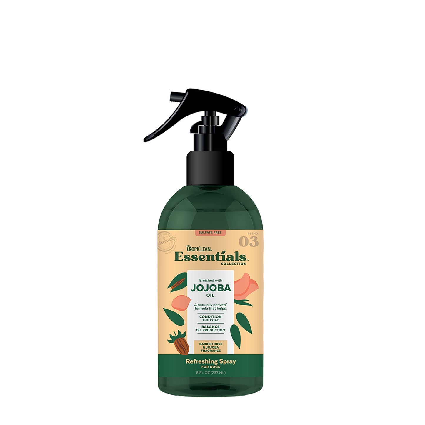 Tropiclean Essentials JoJoBa Oil Refershing Spray For Dogs 8OZ