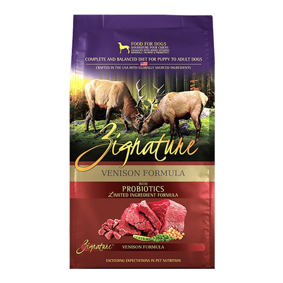 Zignature Grain-Free Venison Formula Dry Dog Food  27lb