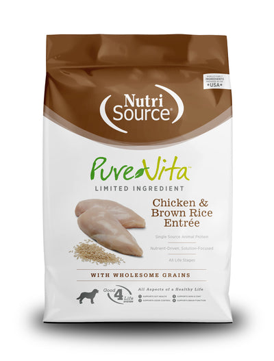 Pure Vita Dog Chicken Brown Rice