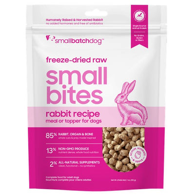 Smallbatch Rabbit Small Bites Freeze-Dried Raw 7oz